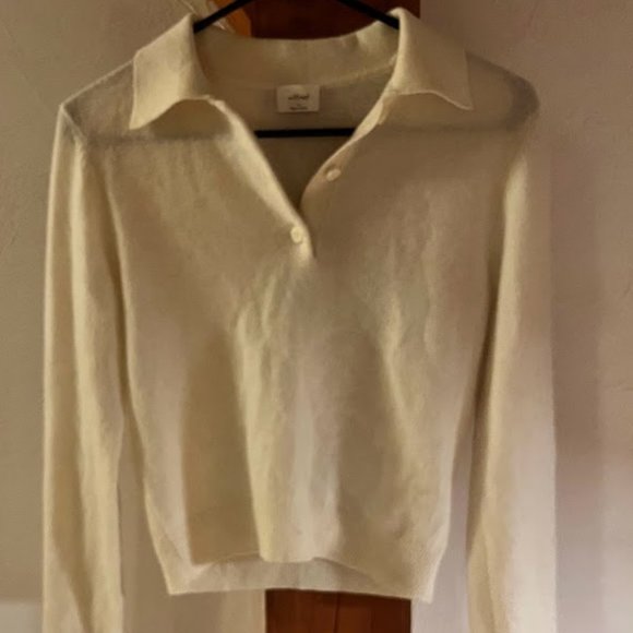 NWOT Wilfred Florence Liteluxe Cashmere Sweater Aritzia - Picture 2 of 3